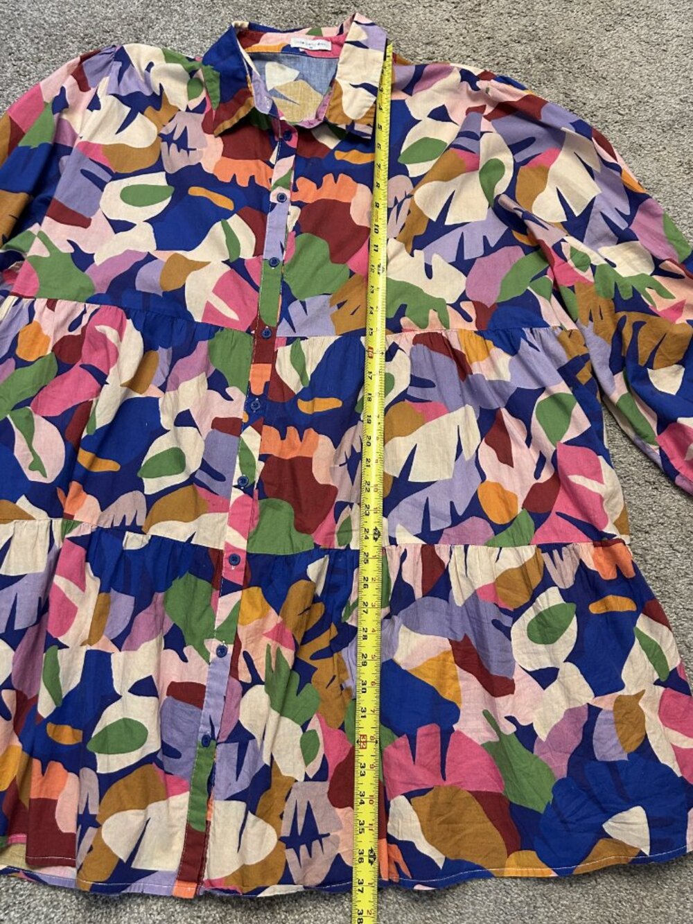 Little Party Dress Michelle Tiered Swing Shirt Dress AU 20 US 16 Plus Size - Picture 3 of 7